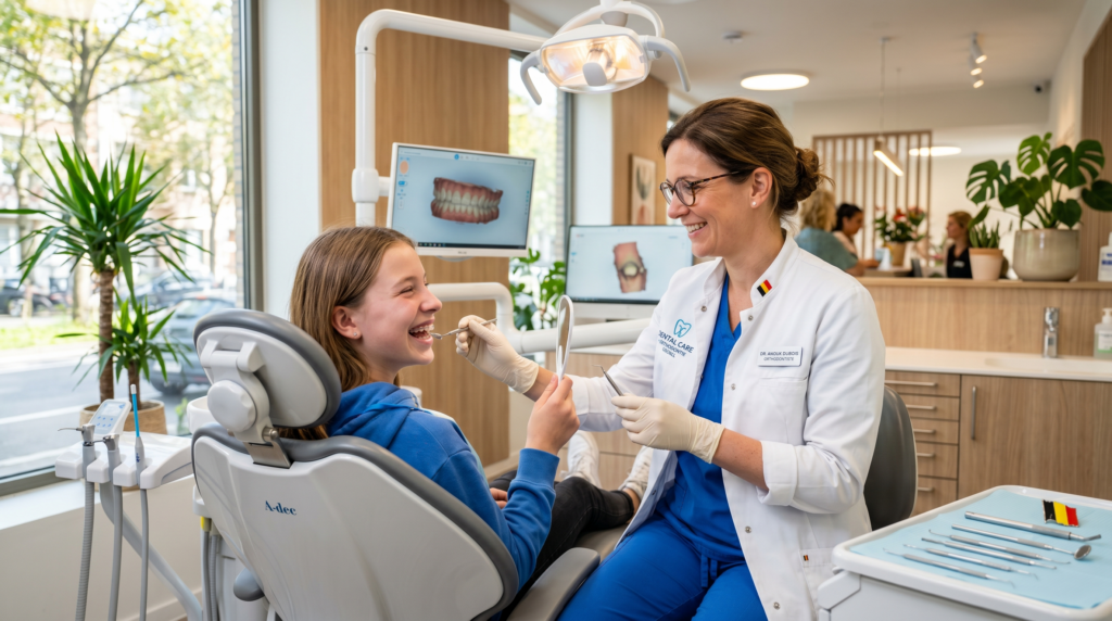 Orthodontiste en consultation avec un patient | Cabinet Orthodontie du Souverain Bruxelles